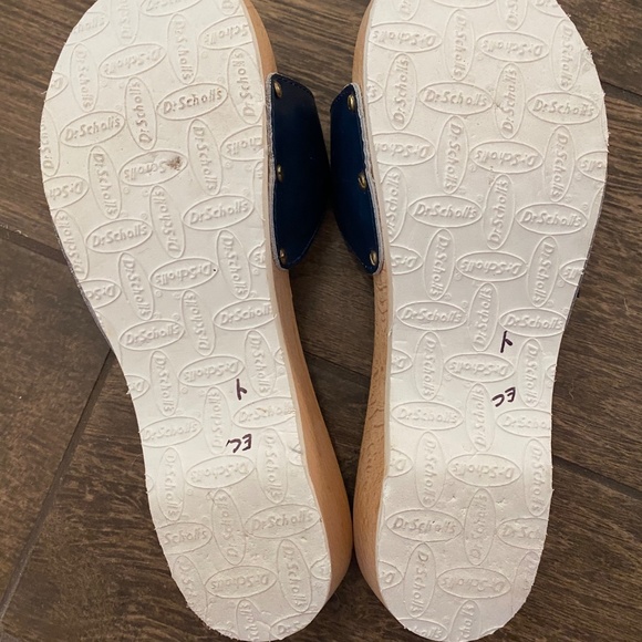 Dr. Scholl’s Vintage Leather Wooden Sandals Exercise Shoes Made in Italy - Picture 8 of 12